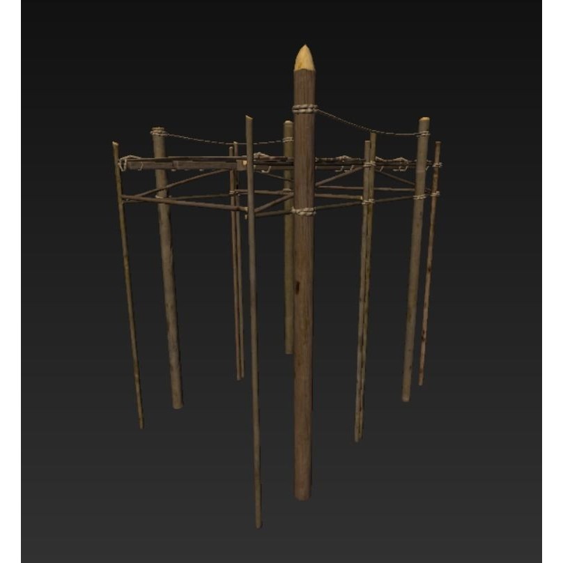 Wooden Harbor 3D Model – Low Poly Nautical Asset, FBX - View 25