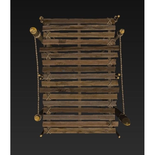 Wooden Harbor 3D Model – Low Poly Nautical Asset, FBX - View 26