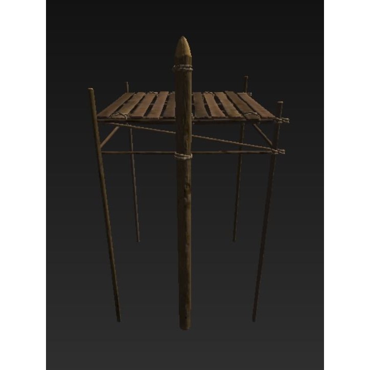 Wooden Harbor 3D Model – Low Poly Nautical Asset, FBX - View 30