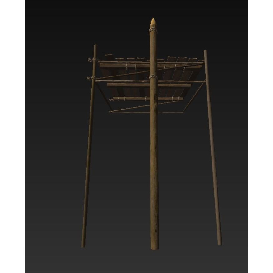 Wooden Harbor 3D Model – Low Poly Nautical Asset, FBX - View 8