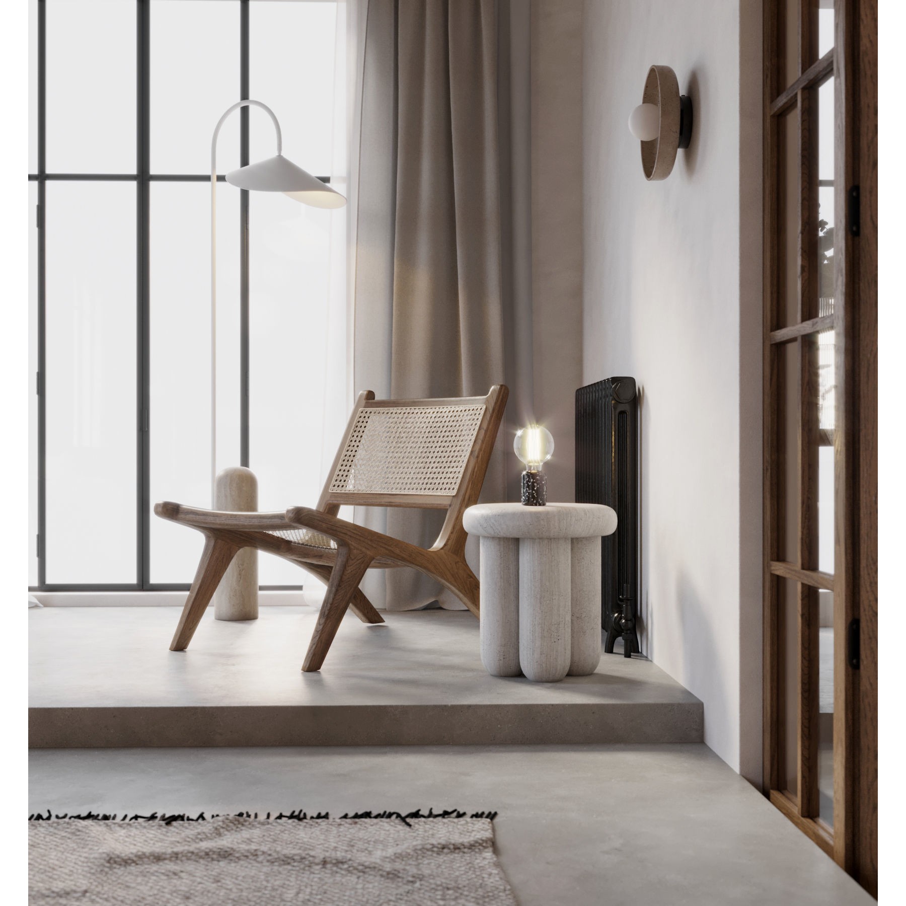 Fully Furnished Interior Scene - PBR 3D Model - View 11