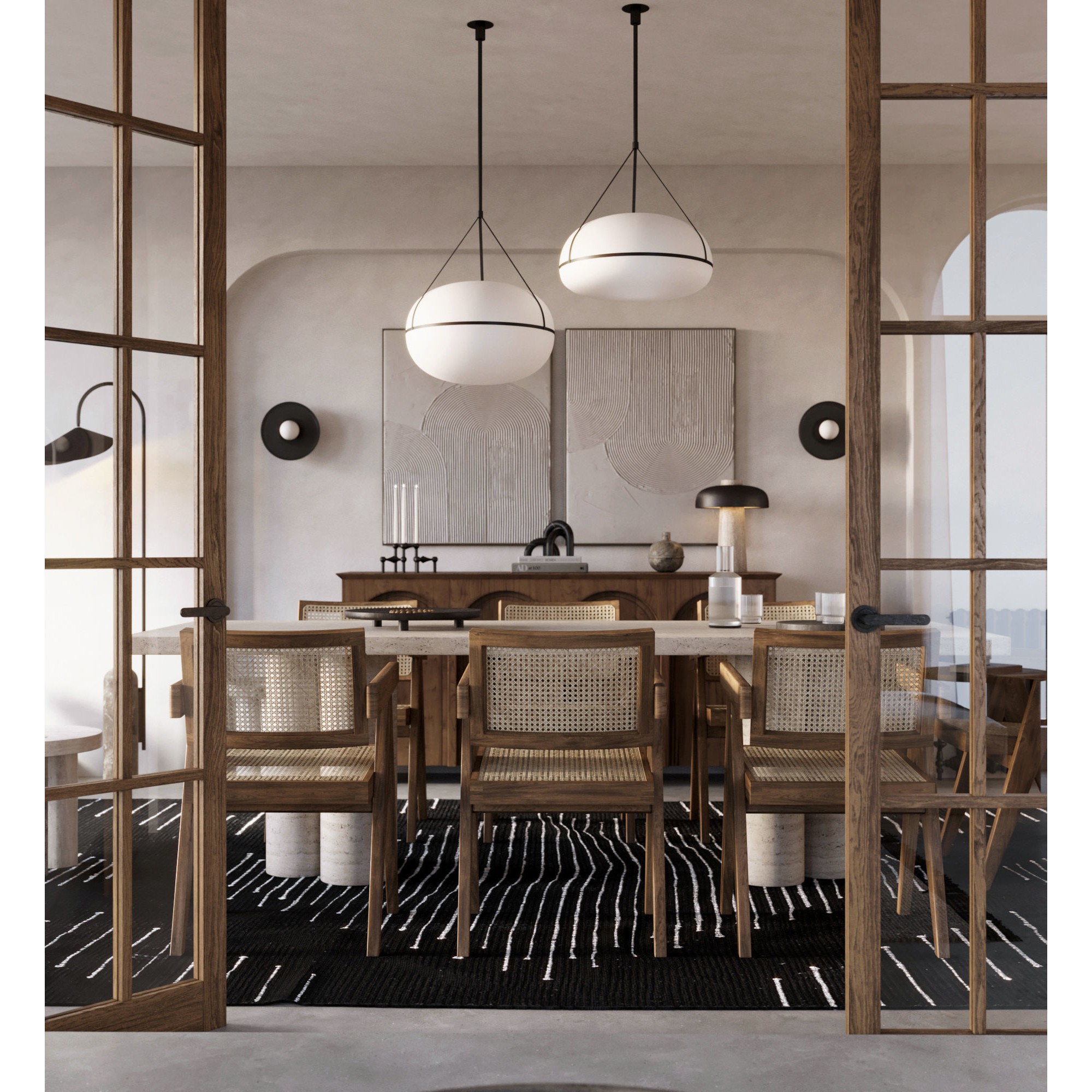 Fully Furnished Interior Scene - PBR 3D Model - View 4