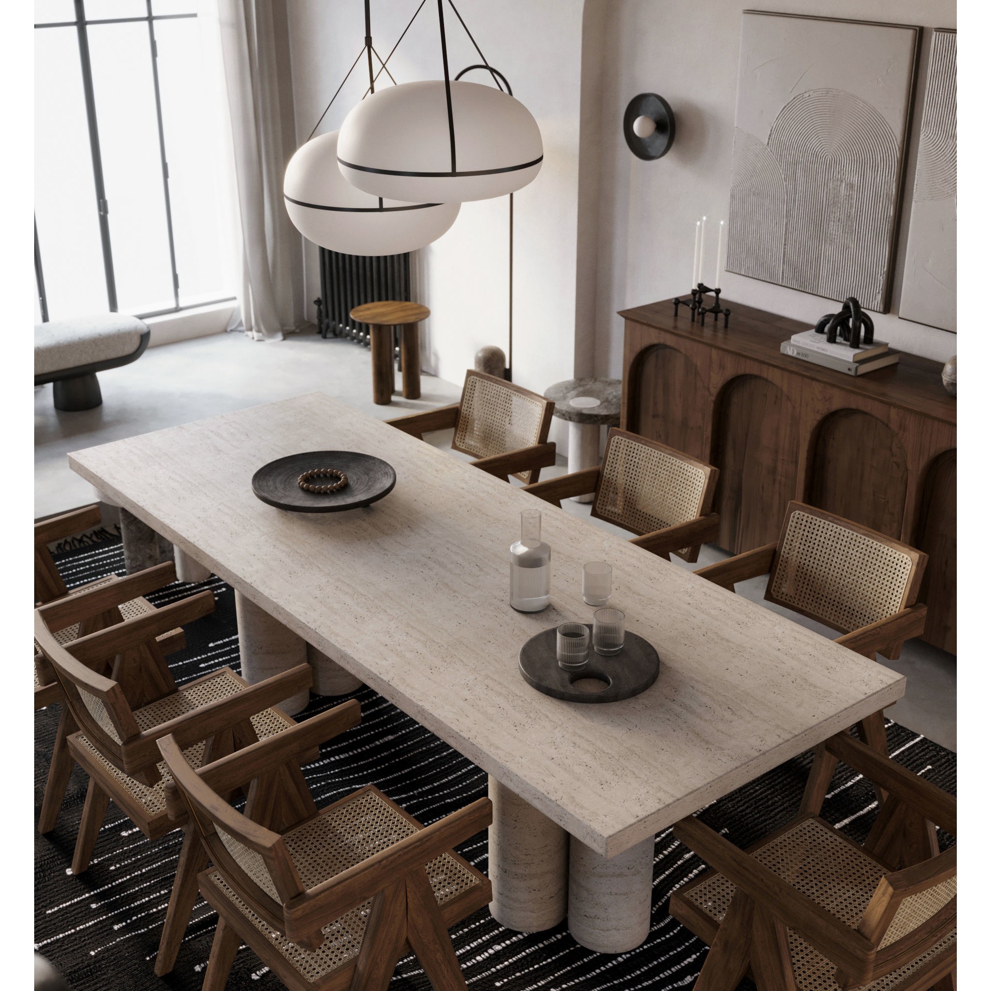 Fully Furnished Interior Scene - PBR 3D Model - View 5