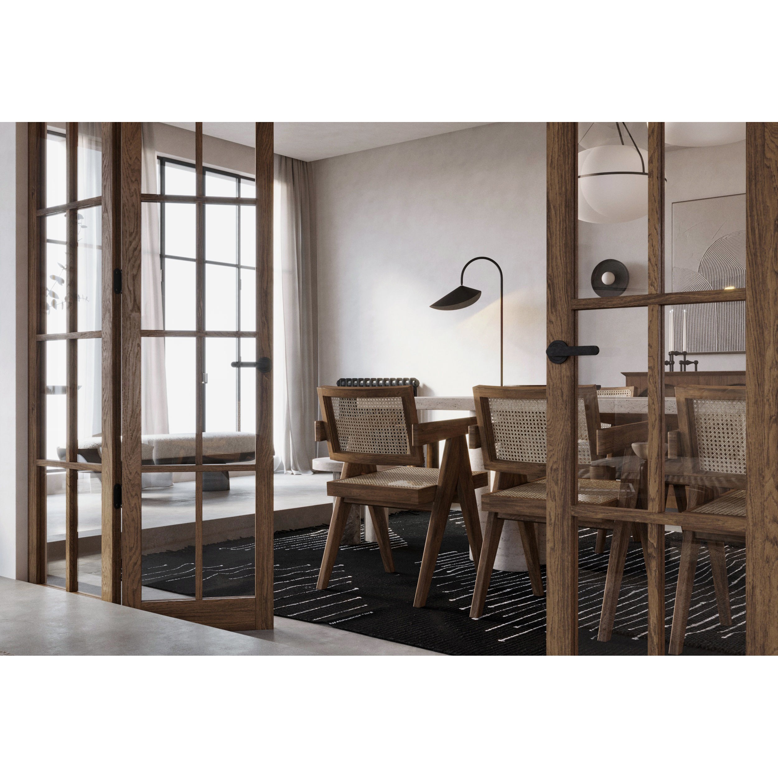 Fully Furnished Interior Scene - PBR 3D Model - View 6