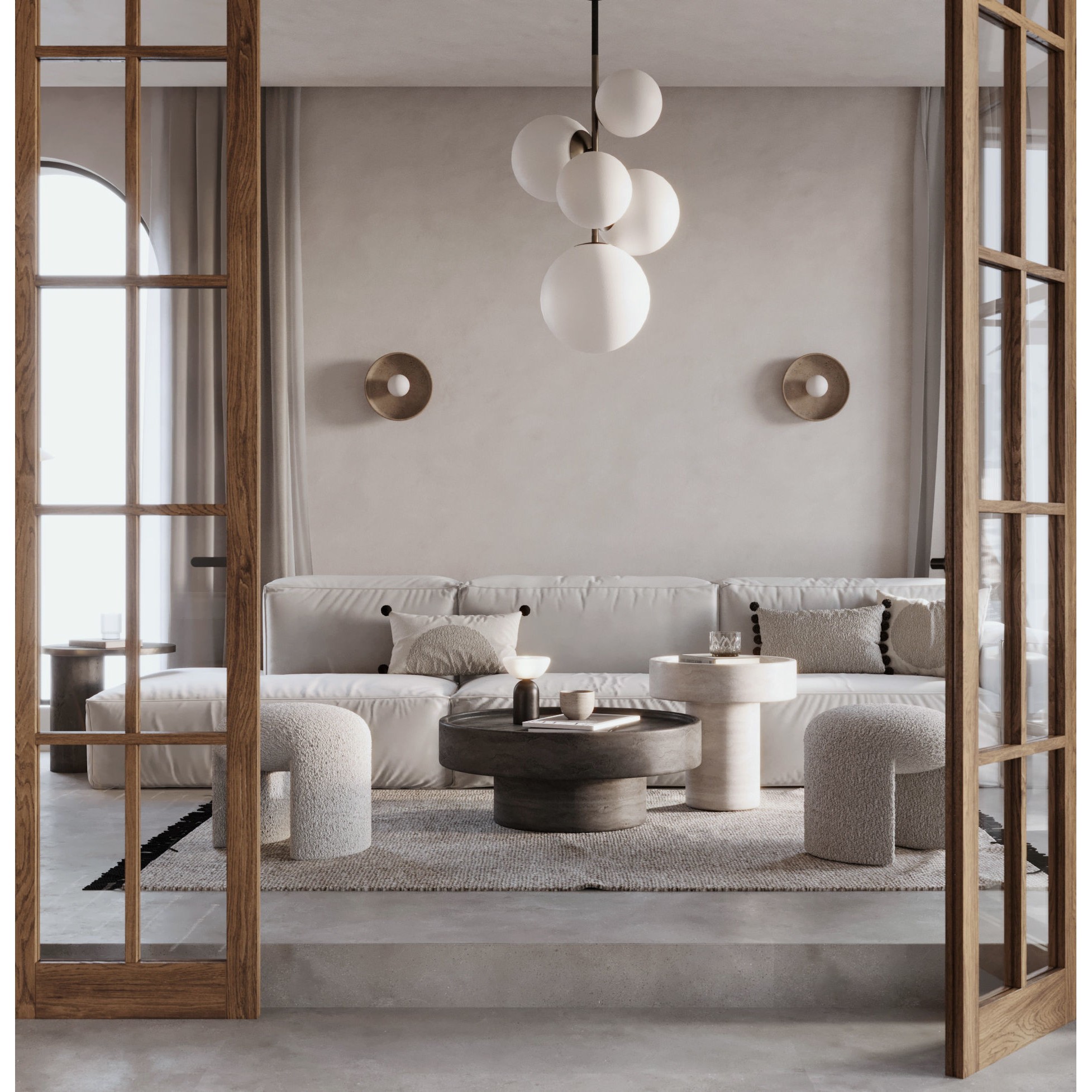 Fully Furnished Interior Scene - PBR 3D Model - View 7