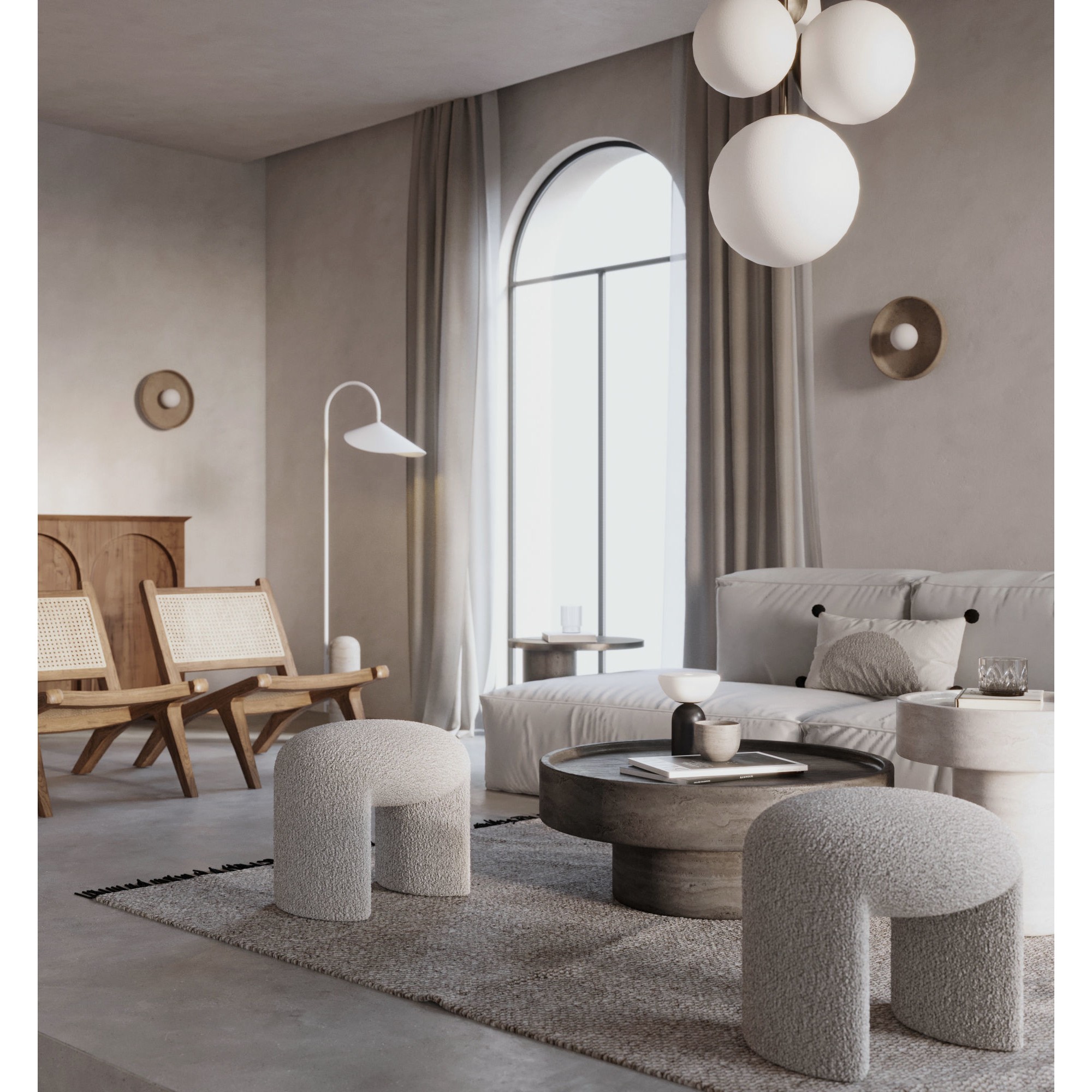Fully Furnished Interior Scene - PBR 3D Model - View 8