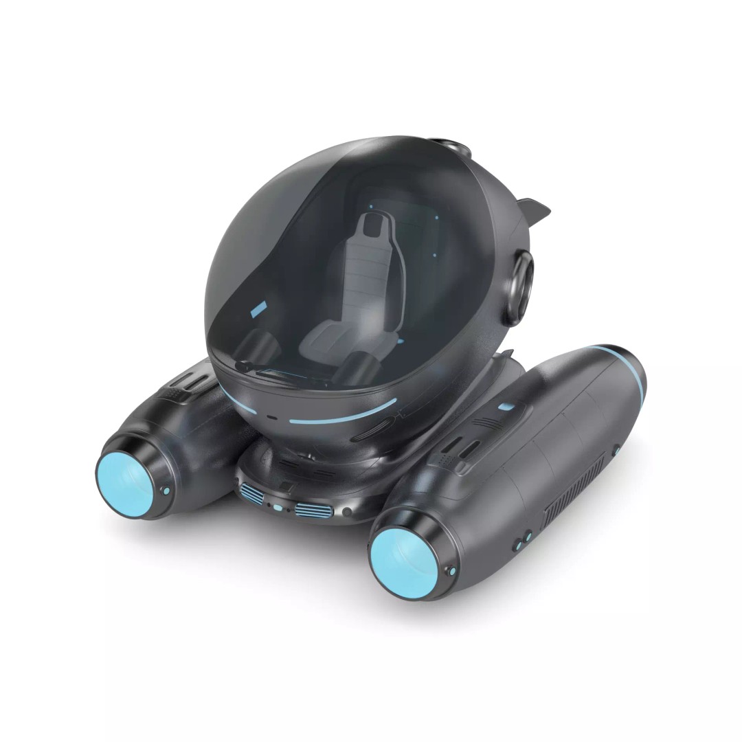 Personal Submersible 3D Model – Futuristic Recreational Watercraft, FBX