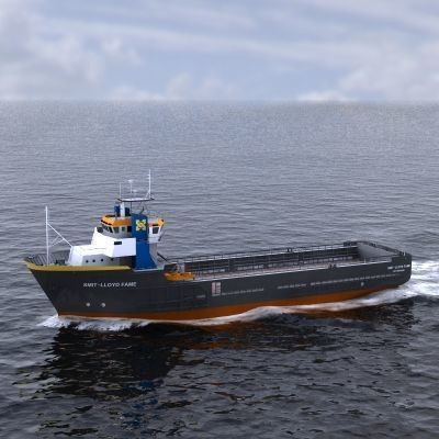 Platform Supply Vessel 3D Model – Medium-Sized Cargo Ship, FBX - View 11