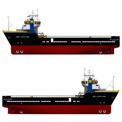 Platform Supply Vessel 3D Model – Medium-Sized Cargo Ship, FBX - View 5