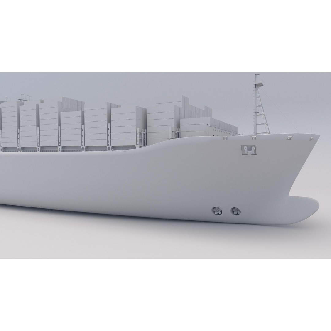 Ever Given 3D Model – High-Detail Cargo Ship with PBR Textures - View 10