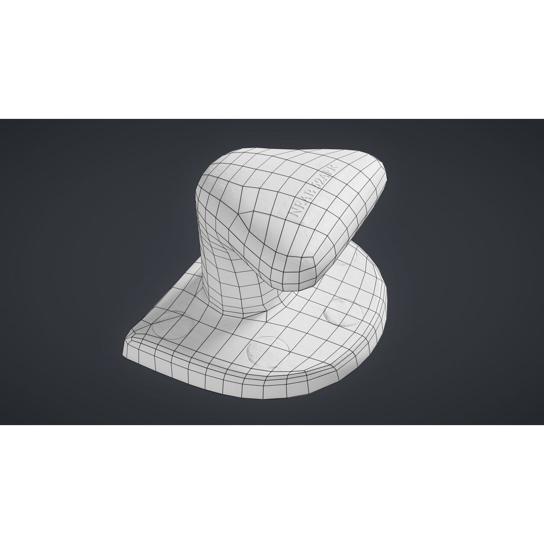 Mooring Bollard 3D Model – Low Poly Game Ready Asset, FBX - View 6