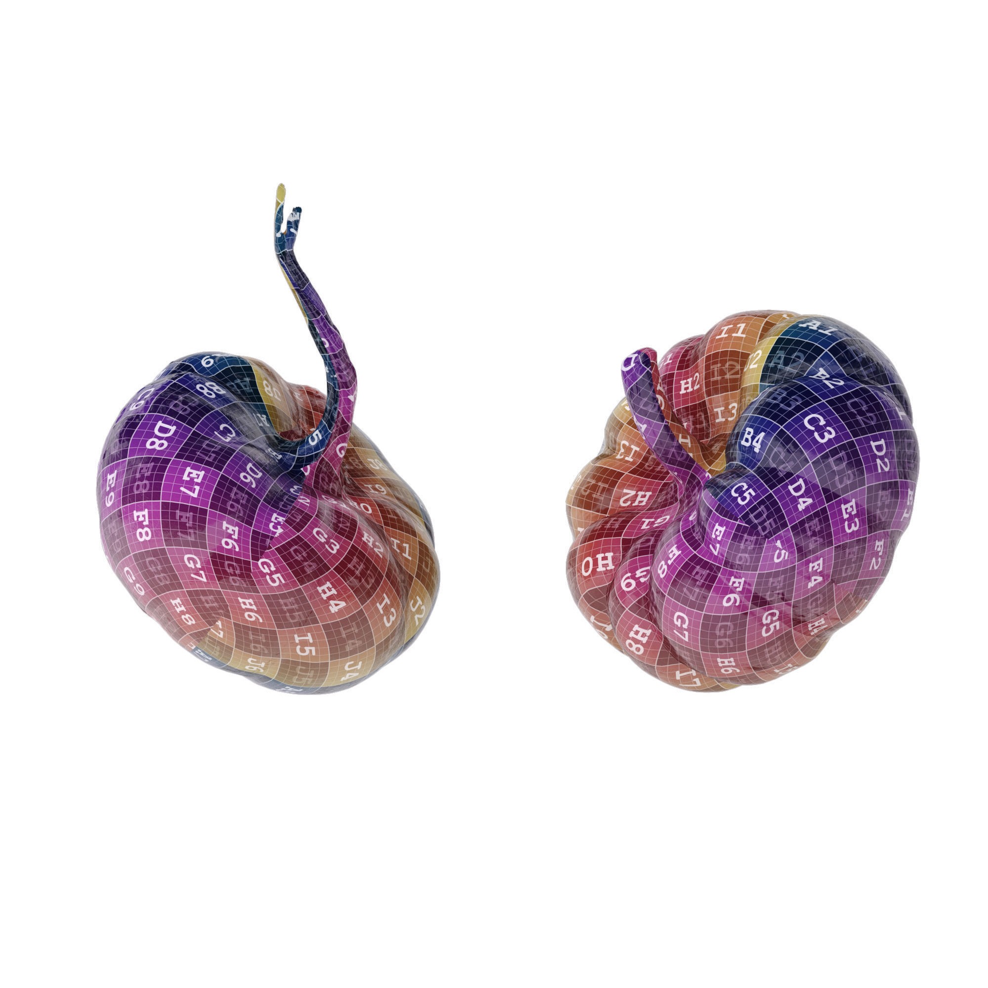 Pumpkins - Low-Poly Game-Ready 3D Model - View 14