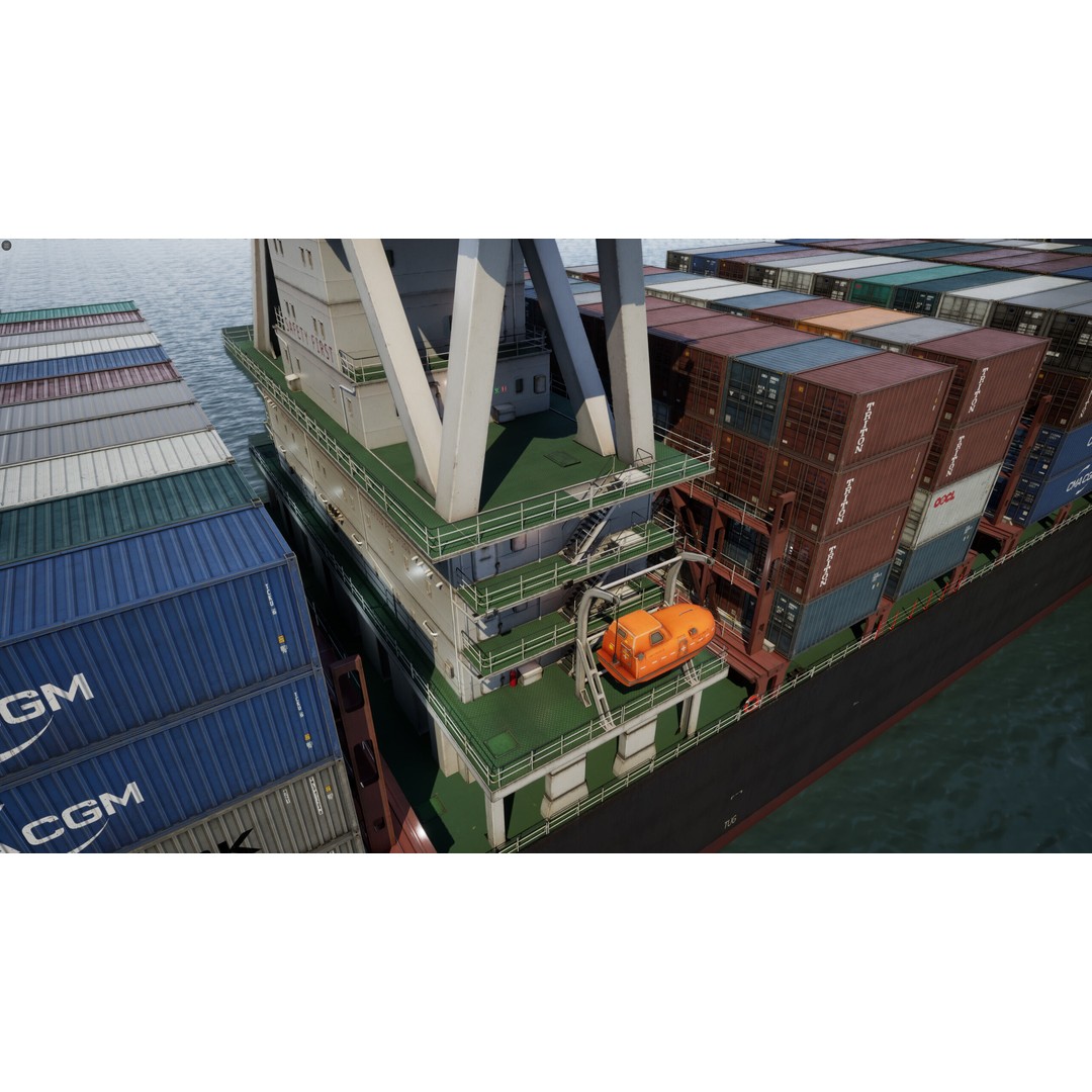 Ship 3D Model – Low Poly Nautical Game Asset, FBX & OBJ - View 15