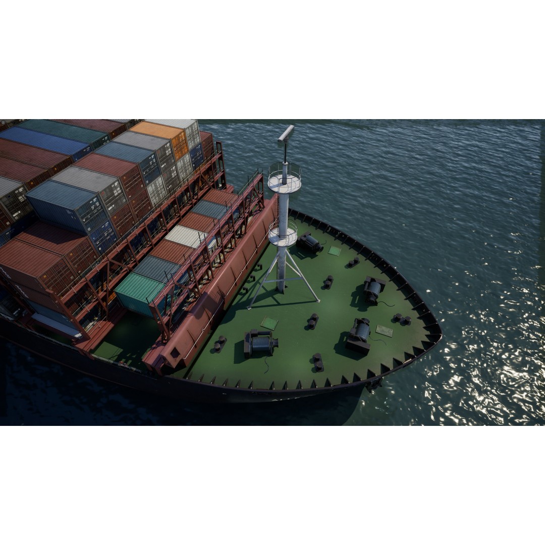 Ship 3D Model – Low Poly Nautical Game Asset, FBX & OBJ - View 17