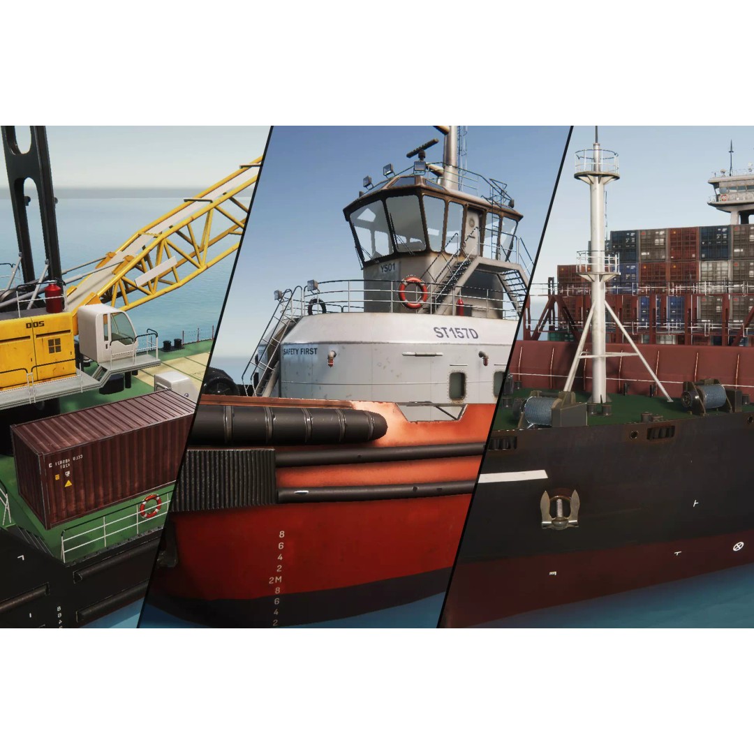 Ship 3D Model – Low Poly Nautical Game Asset, FBX & OBJ - View 2