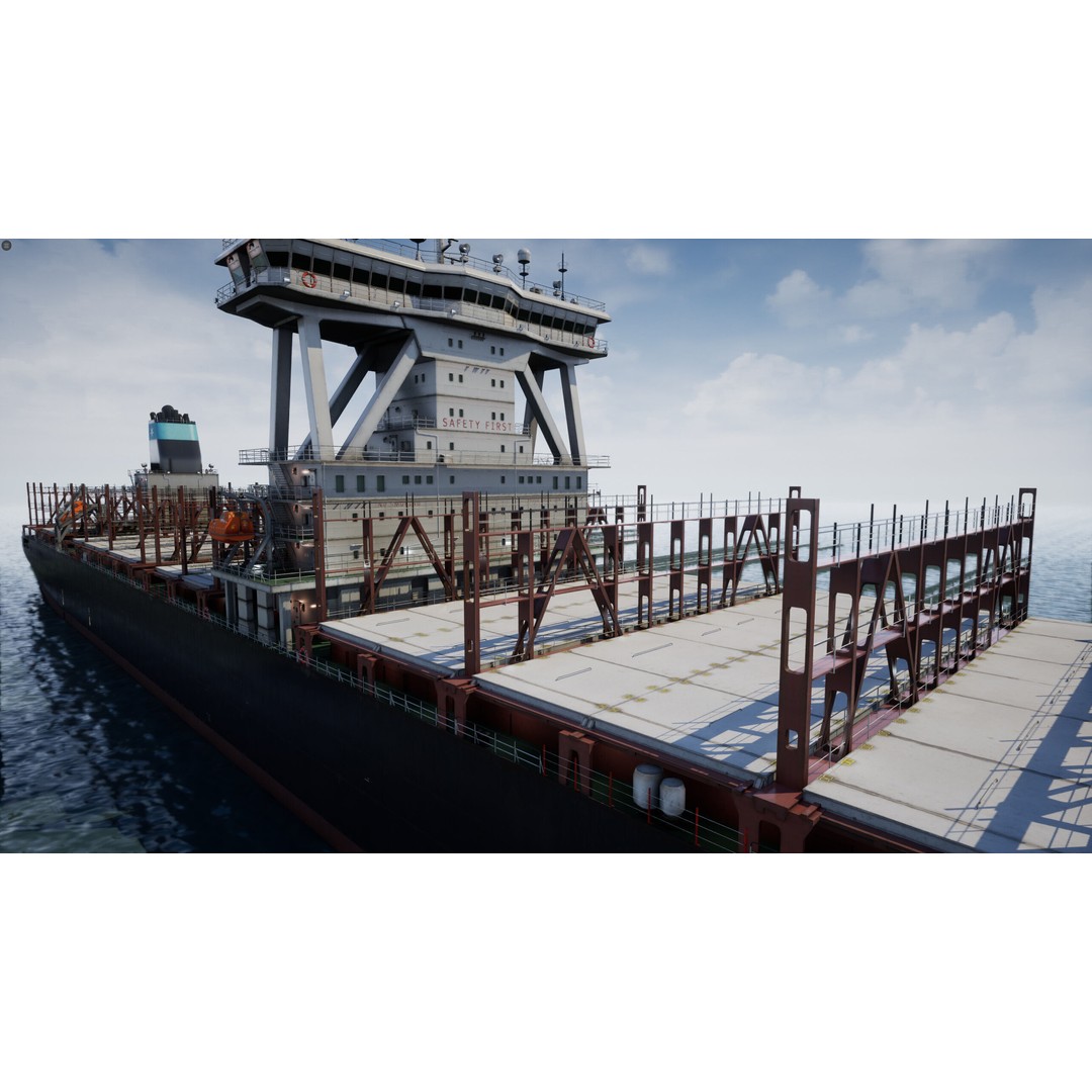 Ship 3D Model – Low Poly Nautical Game Asset, FBX & OBJ - View 22