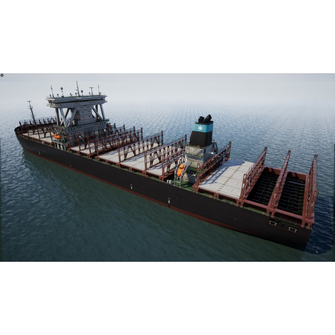 Ship 3D Model – Low Poly Nautical Game Asset, FBX & OBJ - View 23
