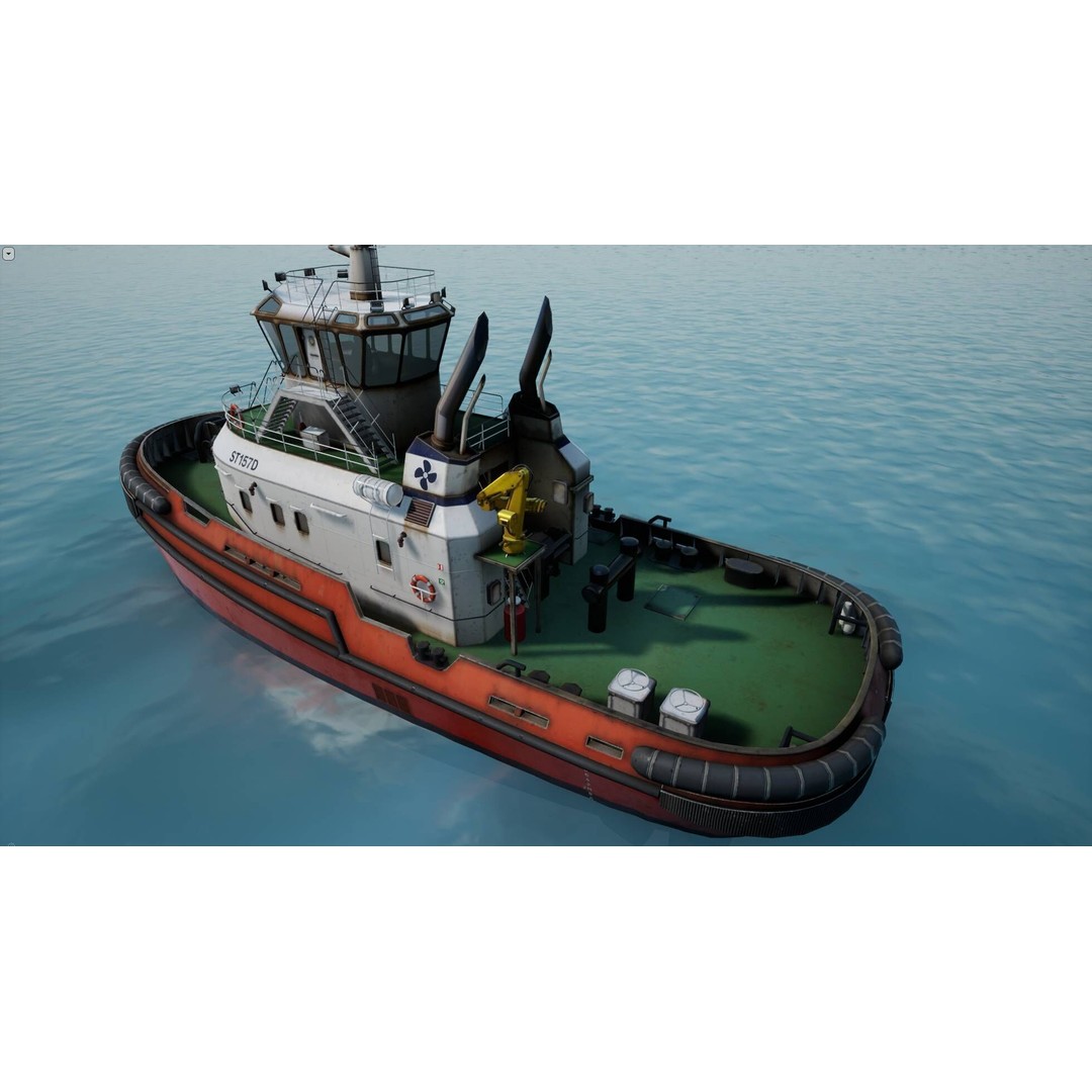 Ship 3D Model – Low Poly Nautical Game Asset, FBX & OBJ - View 49