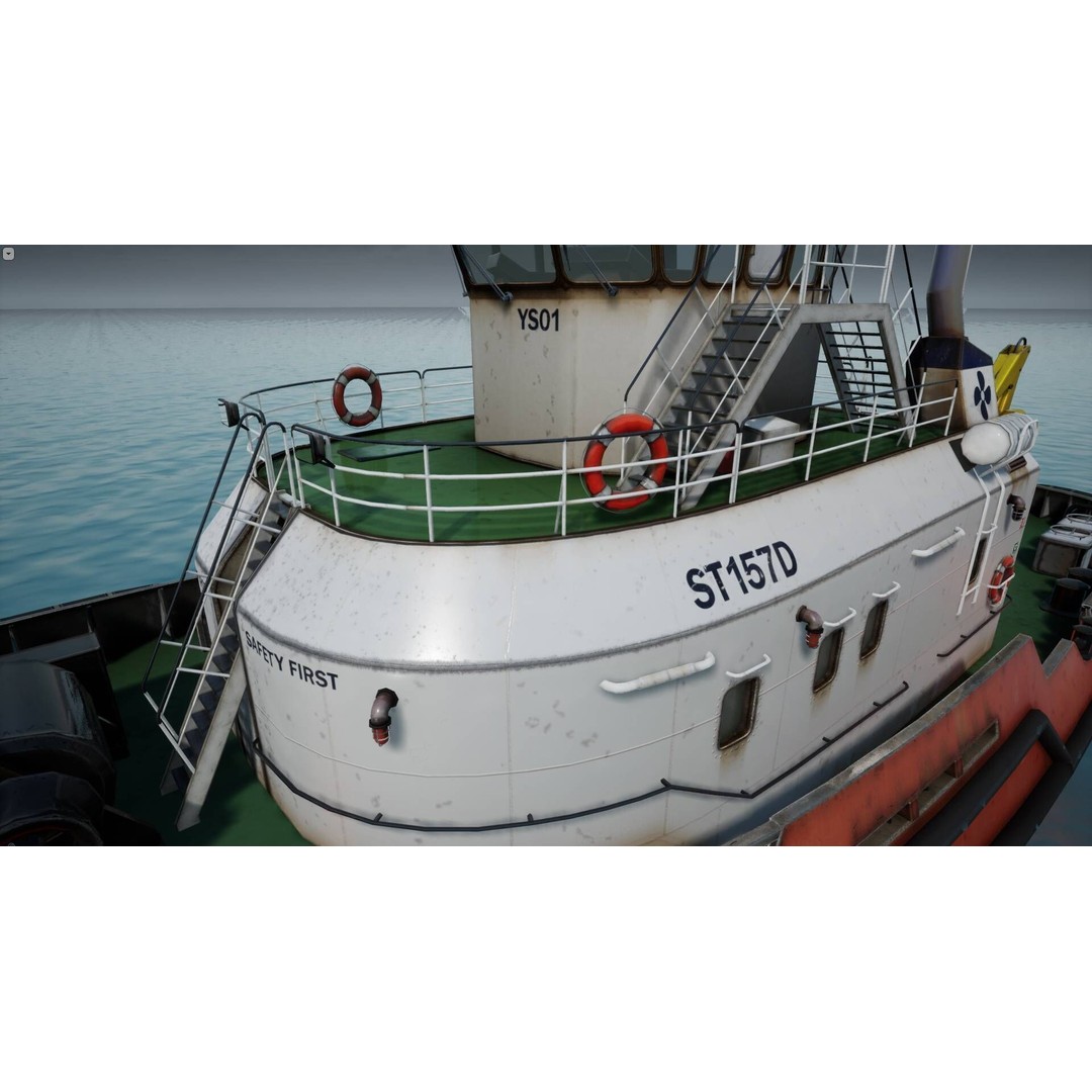Ship 3D Model – Low Poly Nautical Game Asset, FBX & OBJ - View 55