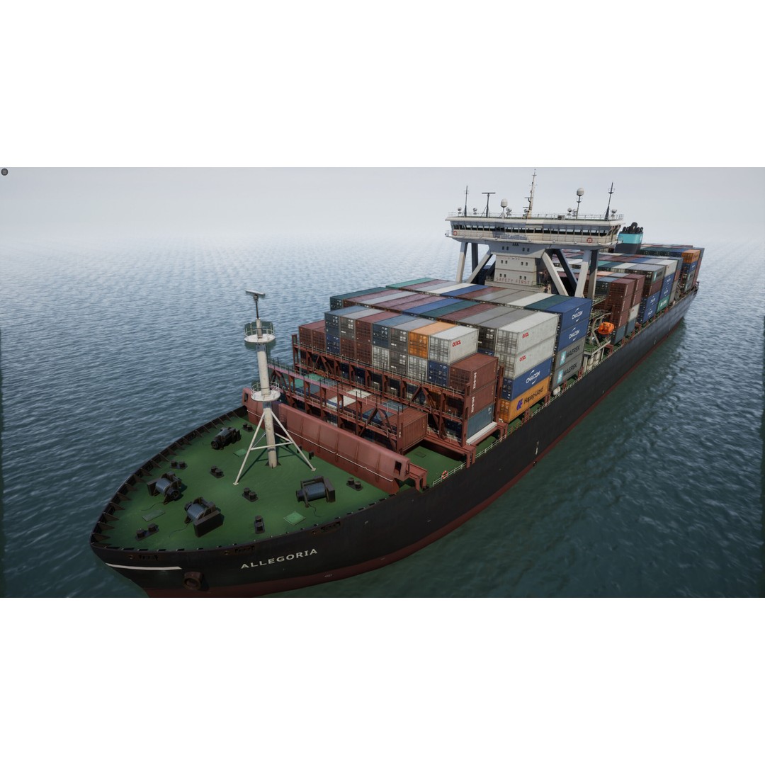 Ship 3D Model – Low Poly Nautical Game Asset, FBX & OBJ - View 7