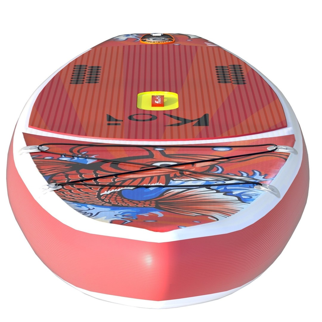 Paddle Board 3D Model – Low Poly Game Ready Asset, FBX, OBJ - View 17