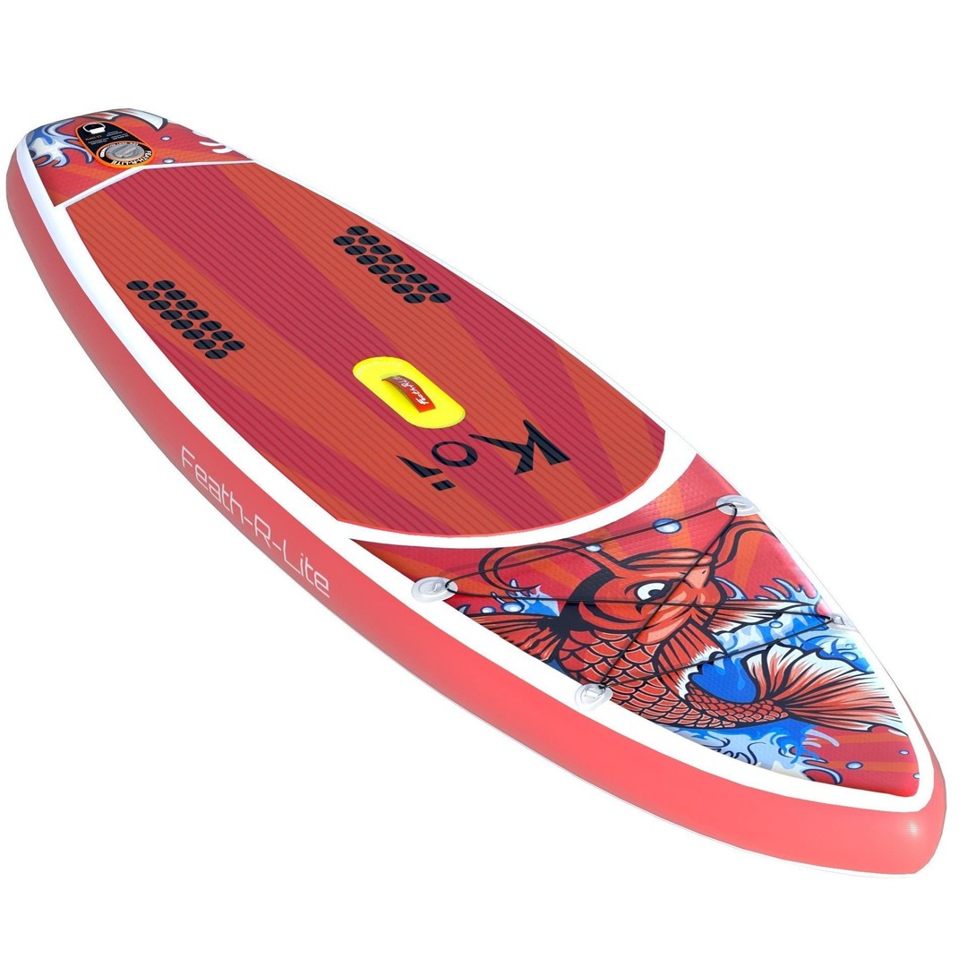 Paddle Board 3D Model – Low Poly Game Ready Asset, FBX, OBJ - View 19