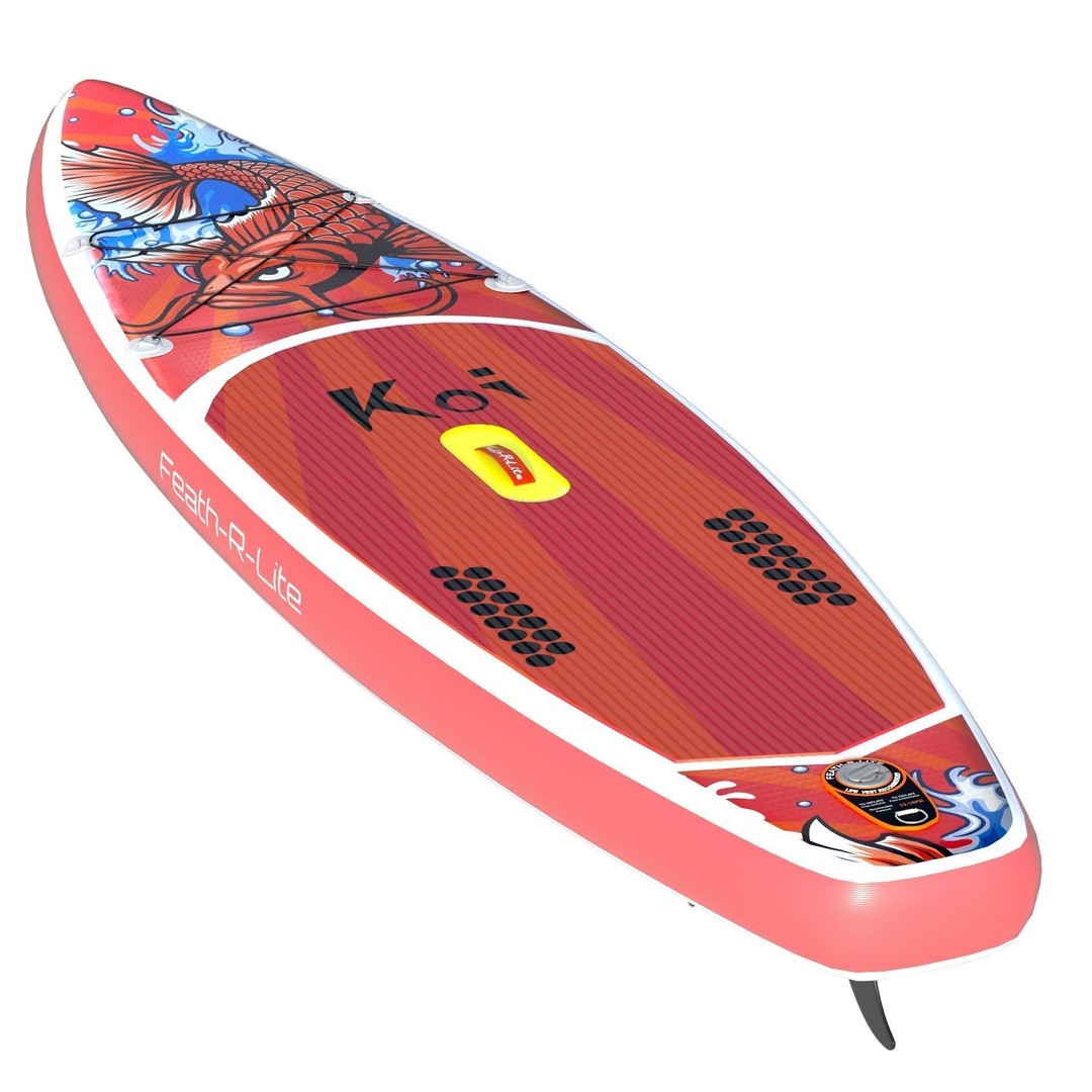 Paddle Board 3D Model – Low Poly Game Ready Asset, FBX, OBJ - View 8