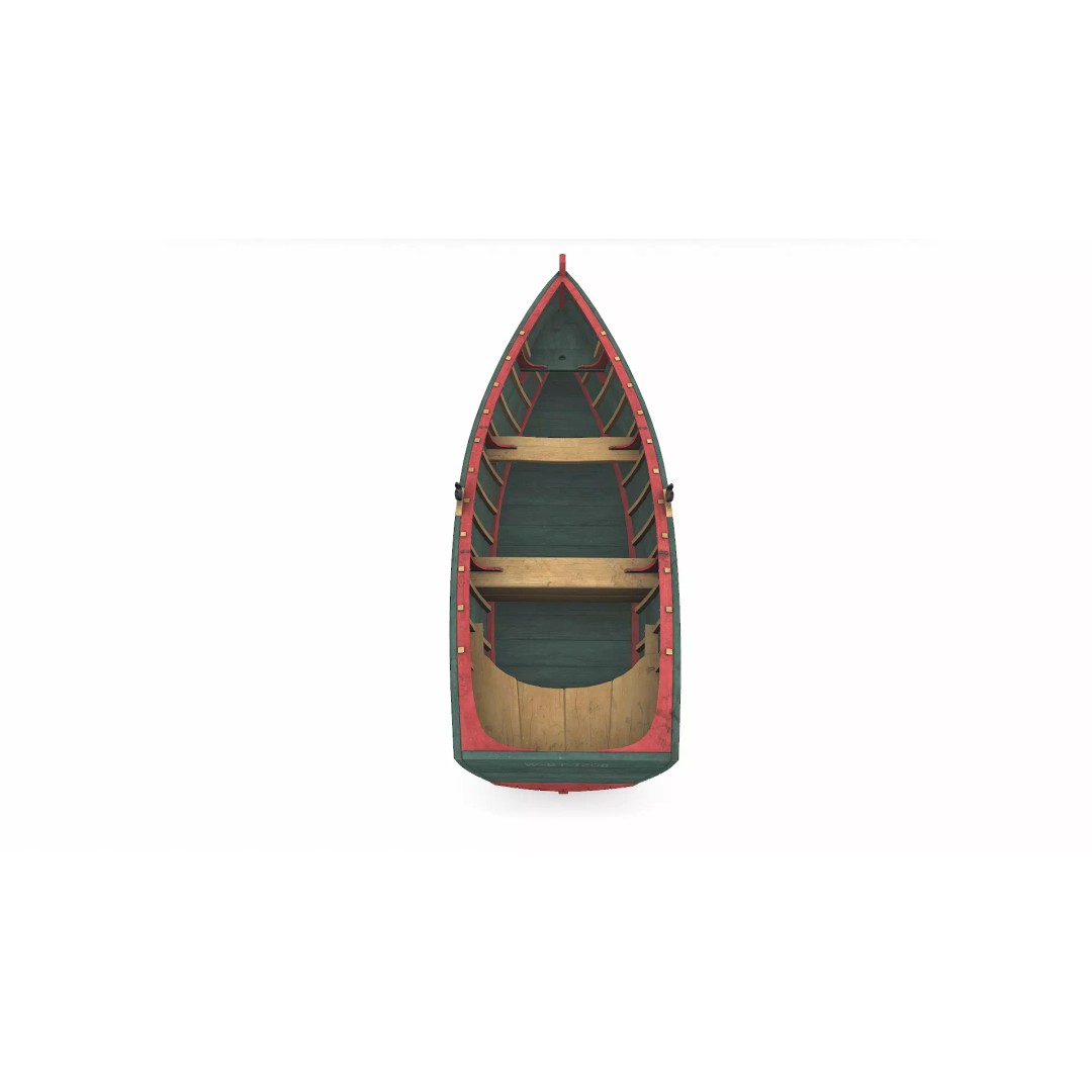 Old Wooden Boat 3D Model – Low Poly PBR Game Asset, FBX, OBJ - View 10