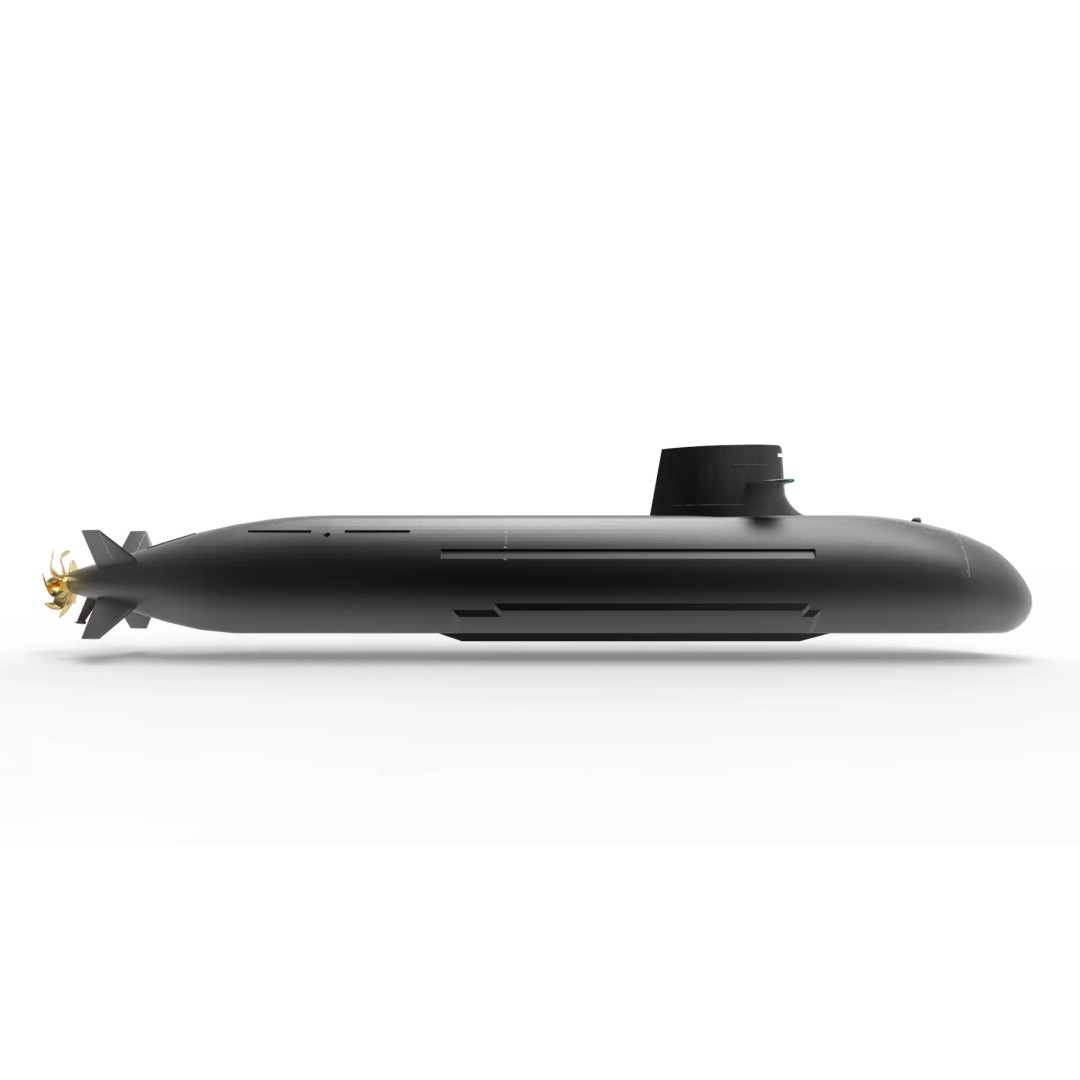 Taigei-Class Submarine 3D Model – Low Poly Game Asset, FBX