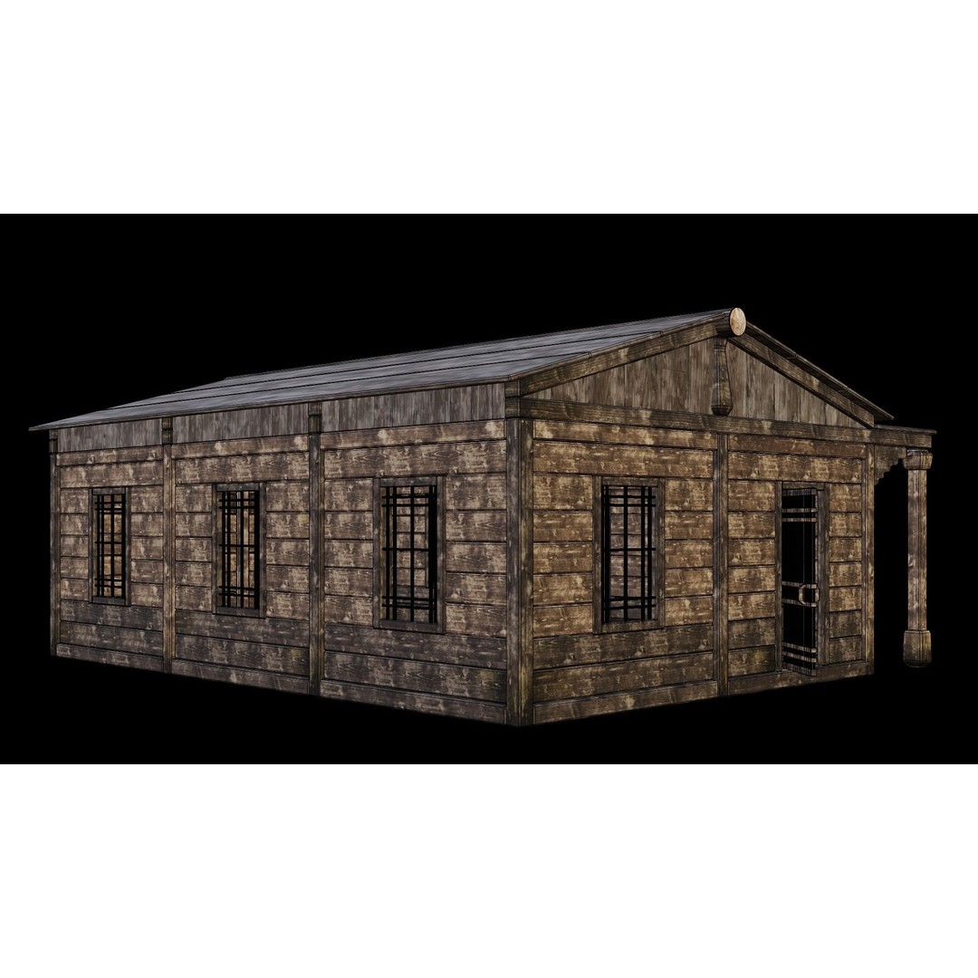 Medieval Houses 3D Model – Game Ready Low-Poly Asset, FBX & OBJ - View 6