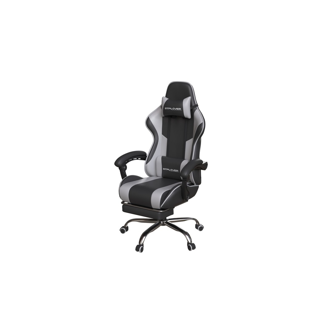 Ergonomic Gaming Chair 3D Model – GTPLAYER Style, PBR Textured, Game Ready - View 6