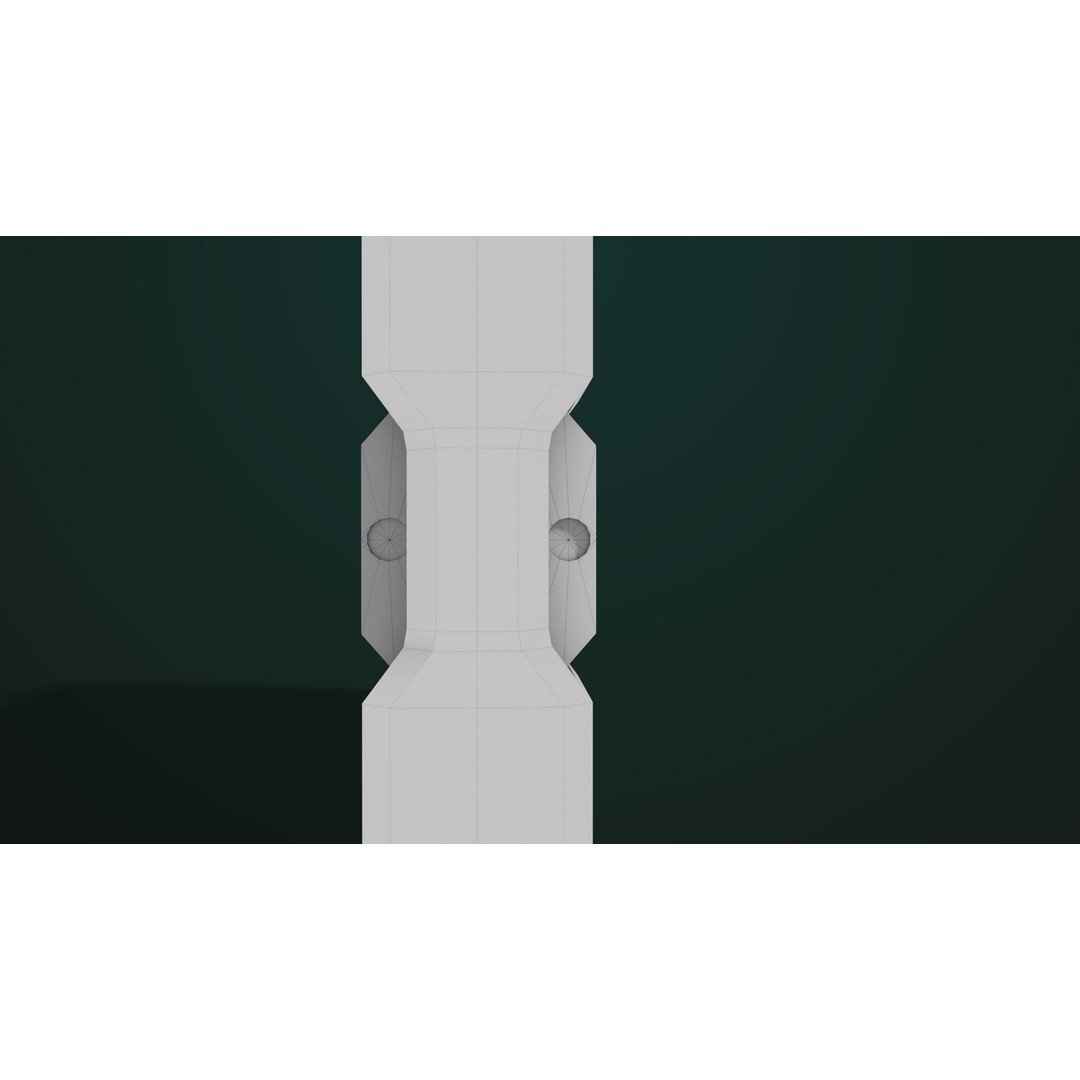 Sci-Fi Door 3D Model – Low Poly PBR Rigged Game Asset, FBX - View 41
