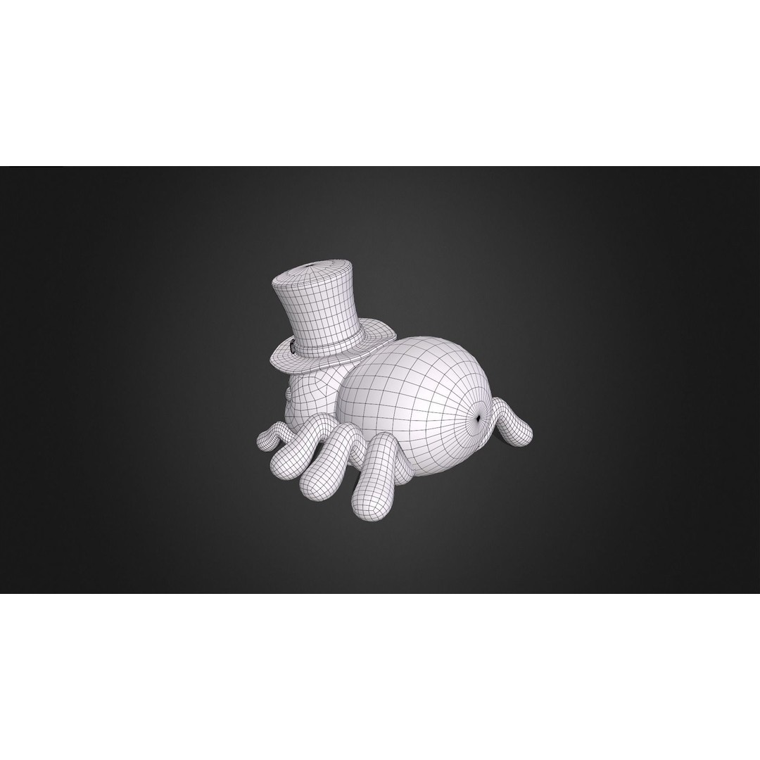 Cute Spider Rigged 3D Model – Cartoon Animal with PBR Textures, FBX - View 12