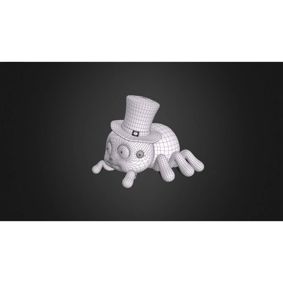 Cute Spider Rigged 3D Model – Cartoon Animal with PBR Textures, FBX - View 16