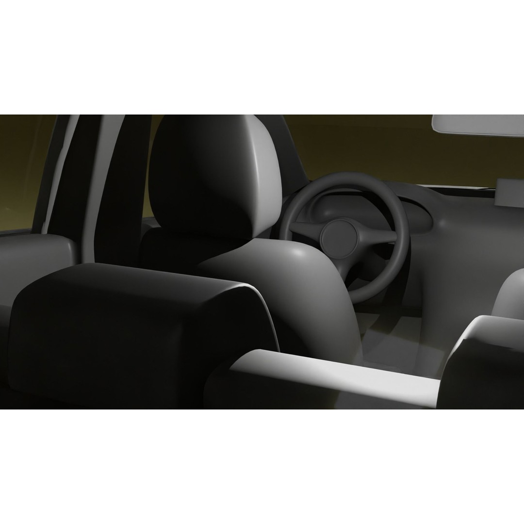 Mazda 2 3D Model – Low Poly Game Asset, Blender, FBX, OBJ - View 12
