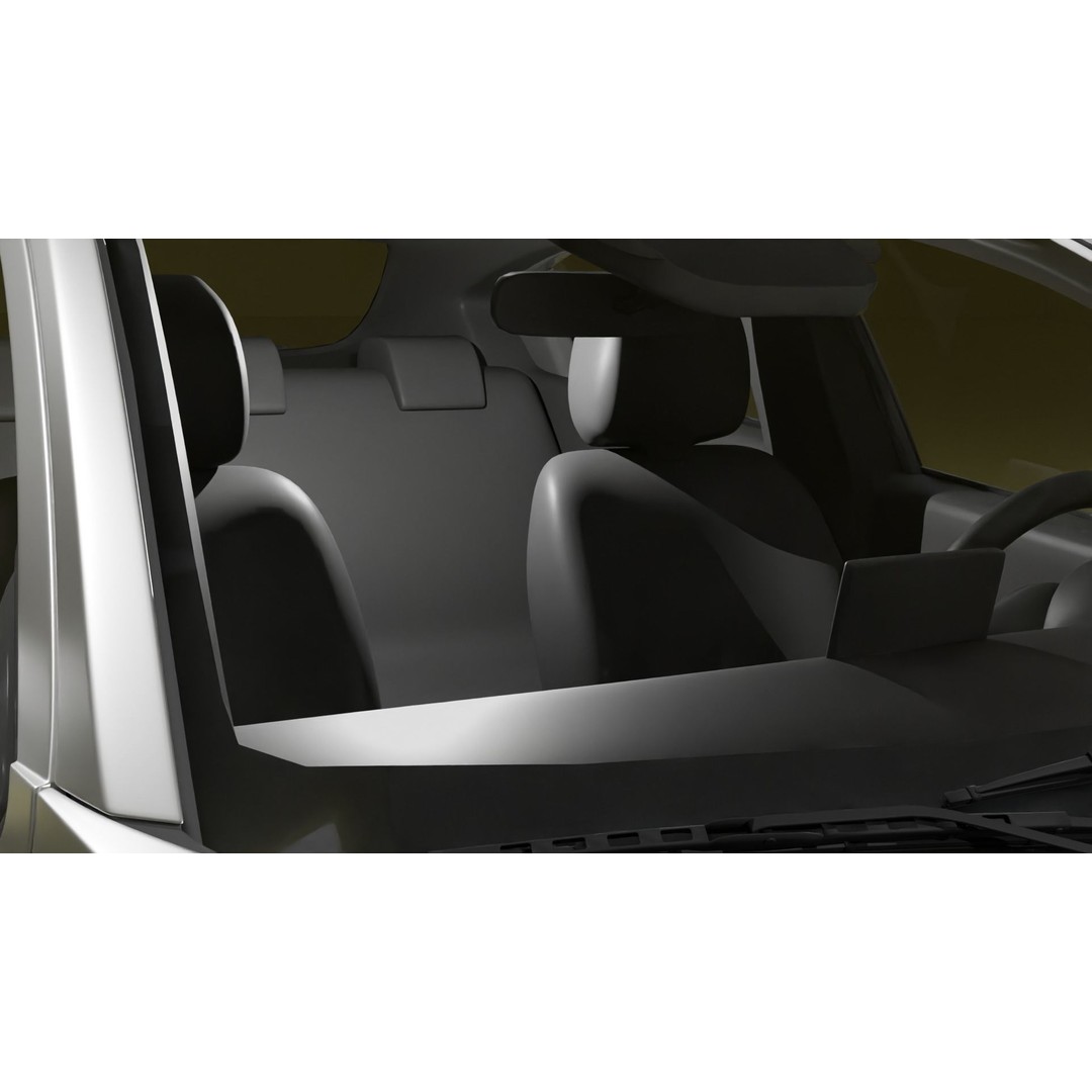 Mazda 2 3D Model – Low Poly Game Asset, Blender, FBX, OBJ - View 13