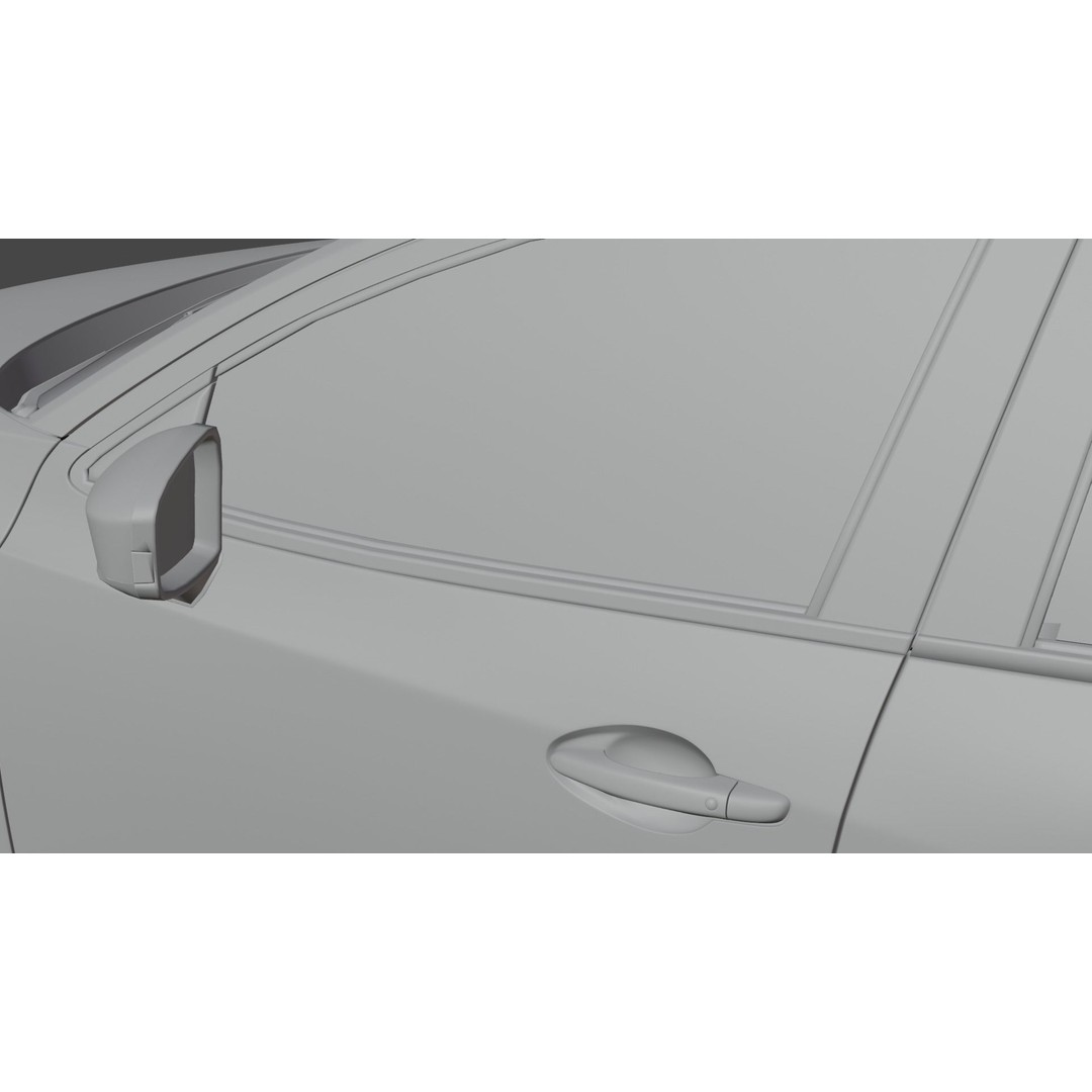 Mazda 2 3D Model – Low Poly Game Asset, Blender, FBX, OBJ - View 18