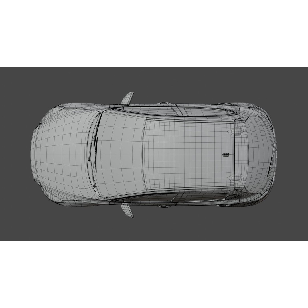 Mazda 2 3D Model – Low Poly Game Asset, Blender, FBX, OBJ - View 26