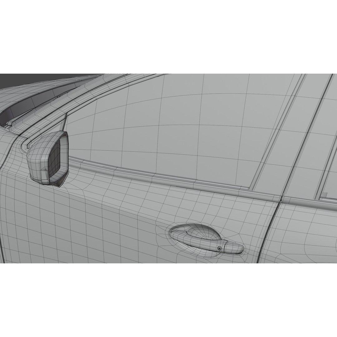 Mazda 2 3D Model – Low Poly Game Asset, Blender, FBX, OBJ - View 30