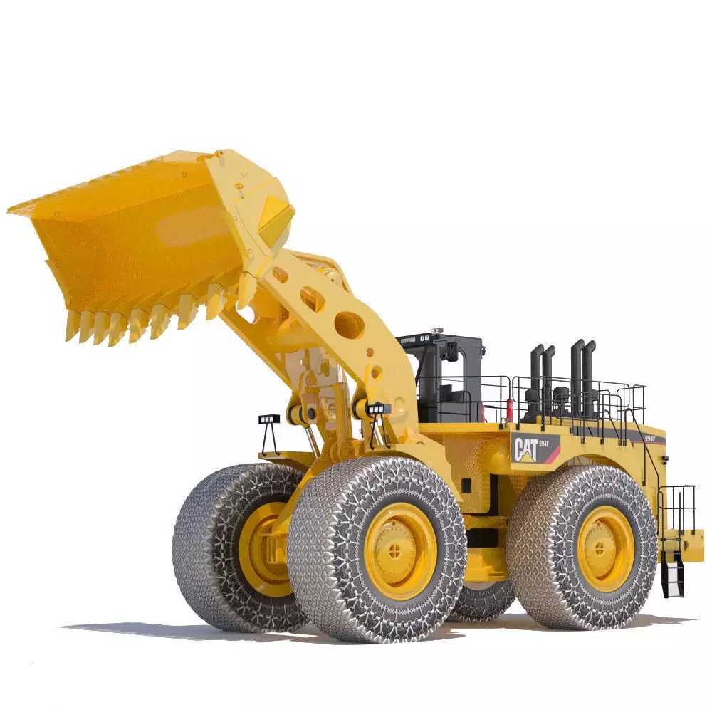 Wheel Loader 3D Model – High Poly Industrial Vehicle with PBR Textures - View 2