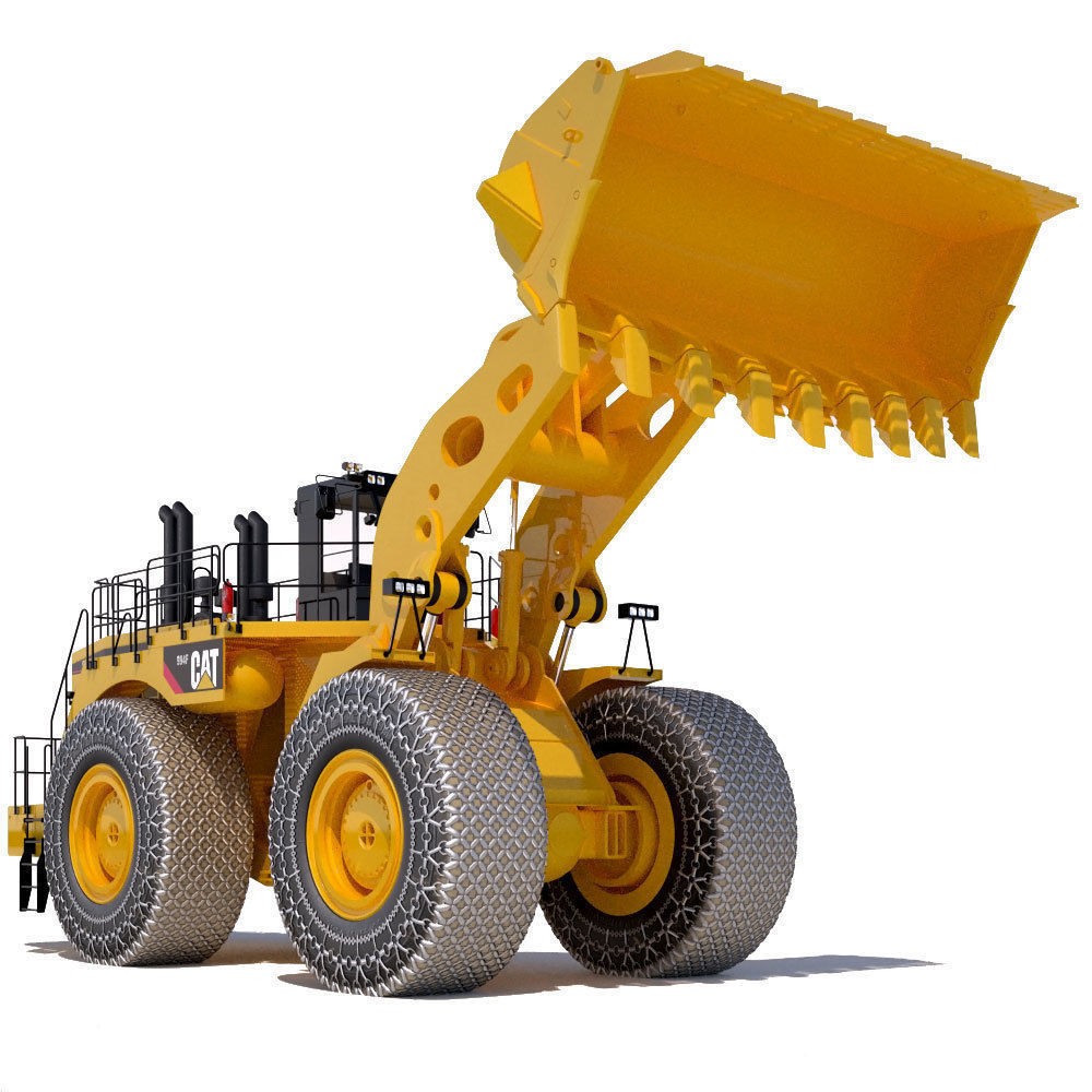 Wheel Loader 3D Model – High Poly Industrial Vehicle with PBR Textures - View 3