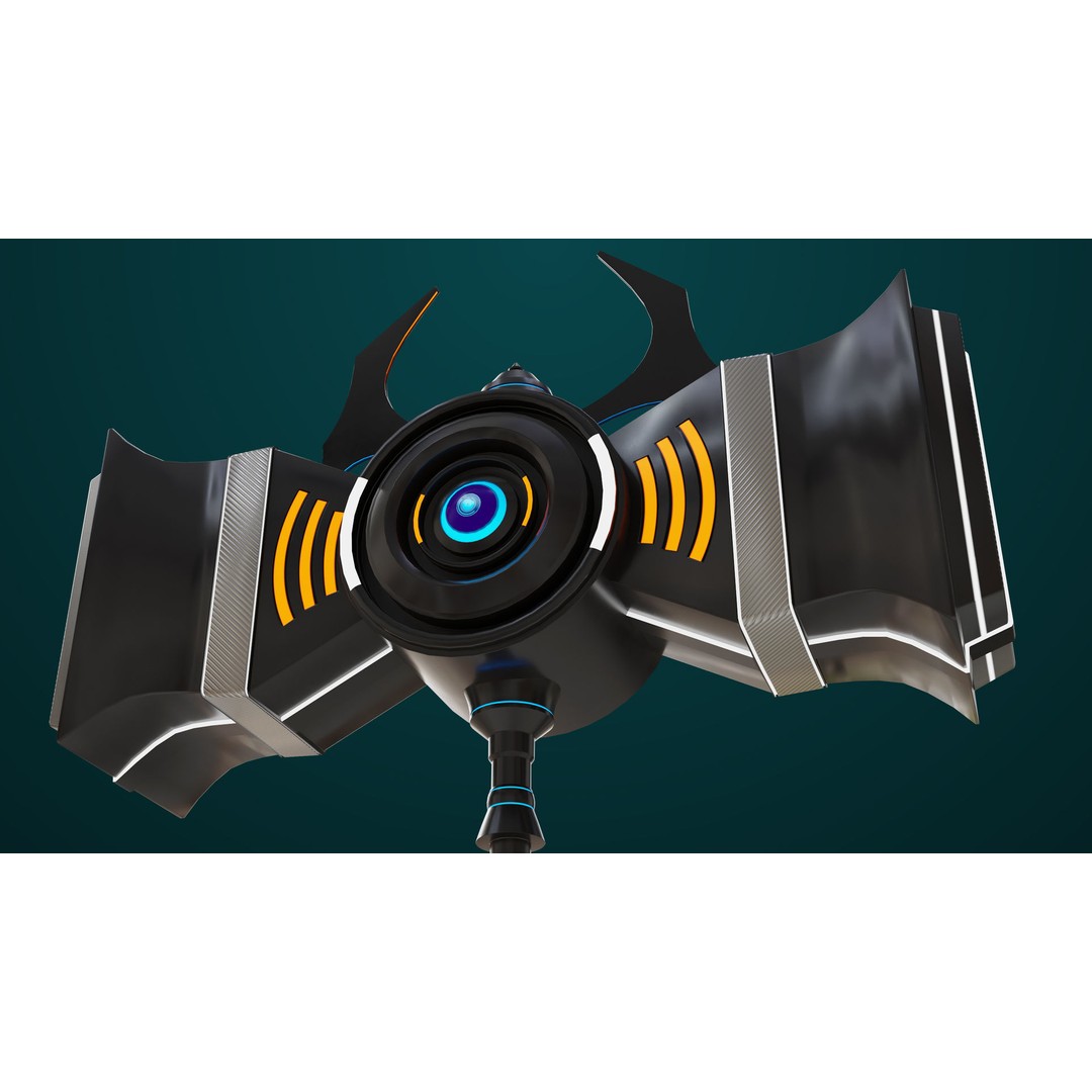 Sci Fi Battle Hammer 3D Model – Low Poly PBR Game Asset, FBX - View 12