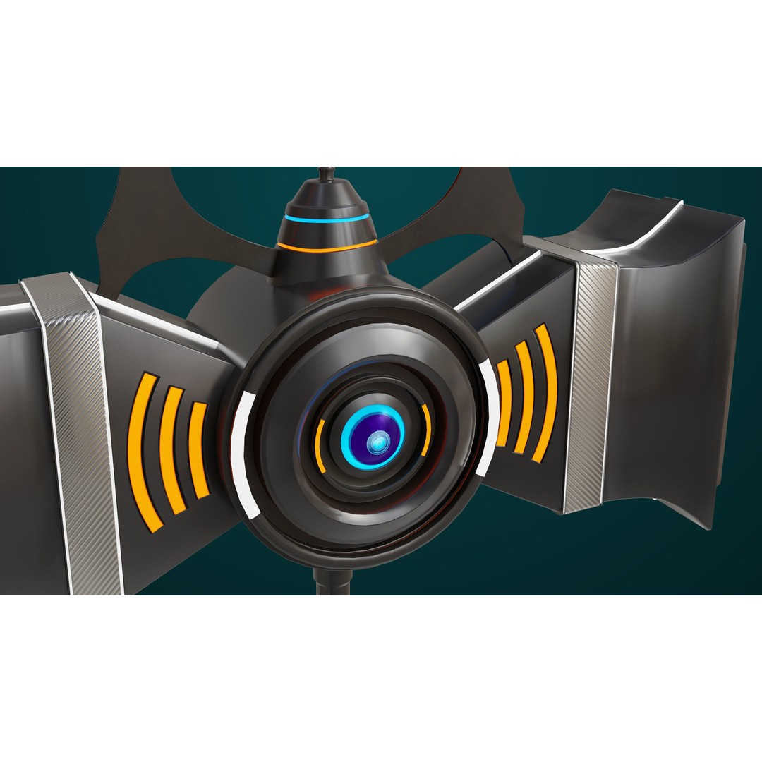 Sci Fi Battle Hammer 3D Model – Low Poly PBR Game Asset, FBX - View 13