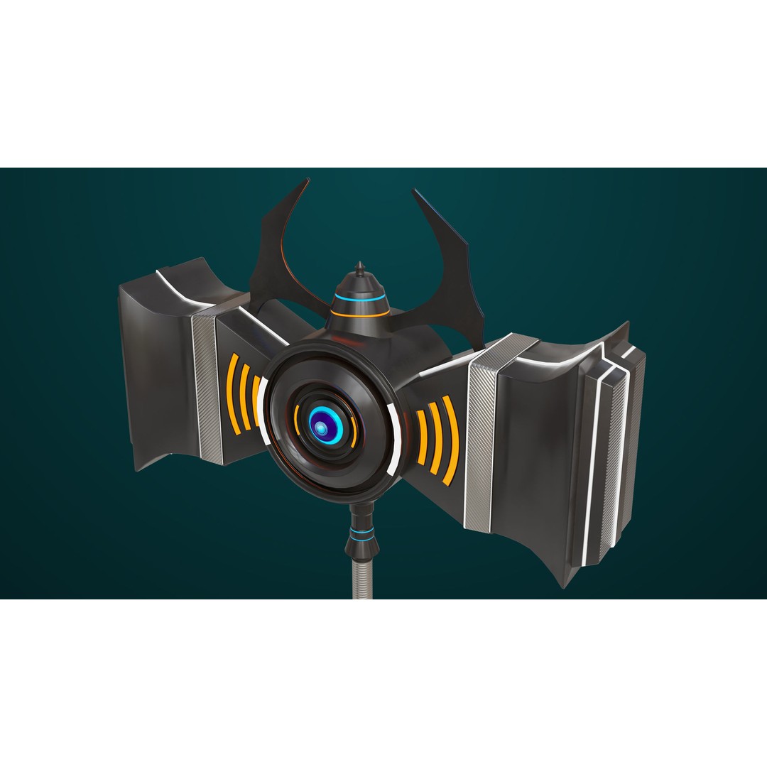 Sci Fi Battle Hammer 3D Model – Low Poly PBR Game Asset, FBX - View 15