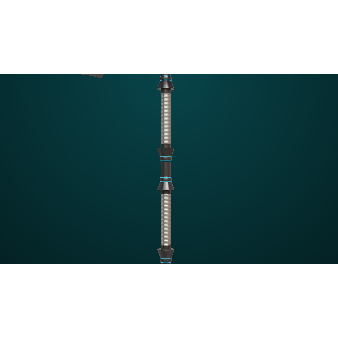 Sci Fi Battle Hammer 3D Model – Low Poly PBR Game Asset, FBX - View 16