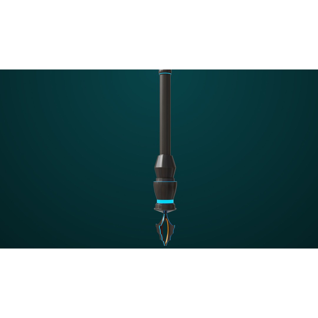 Sci Fi Battle Hammer 3D Model – Low Poly PBR Game Asset, FBX - View 17
