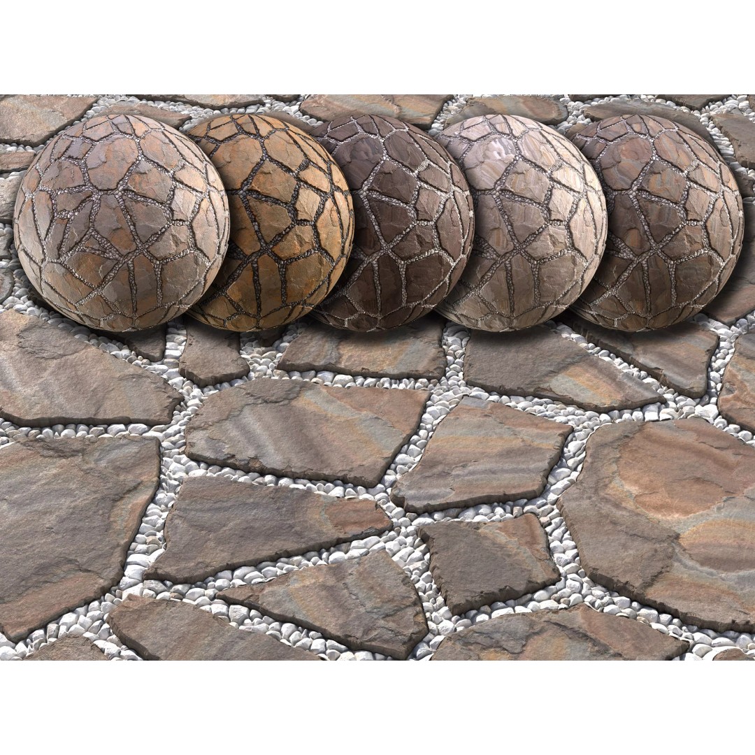 Paving Walkway 3D Model – PBR Textures, 4K Maps, OBJ Format - View 2