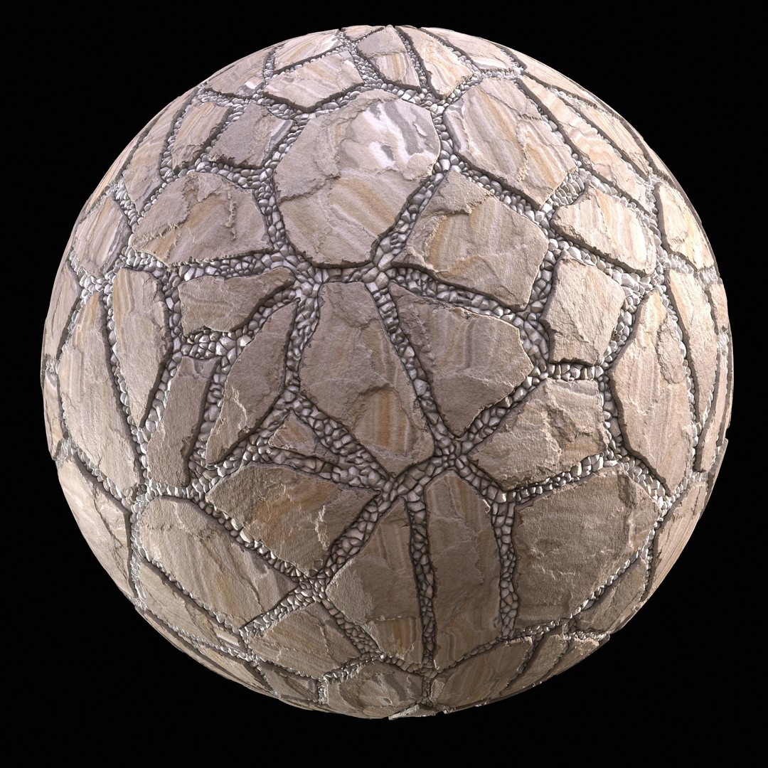 Paving Walkway 3D Model – PBR Textures, 4K Maps, OBJ Format - View 20