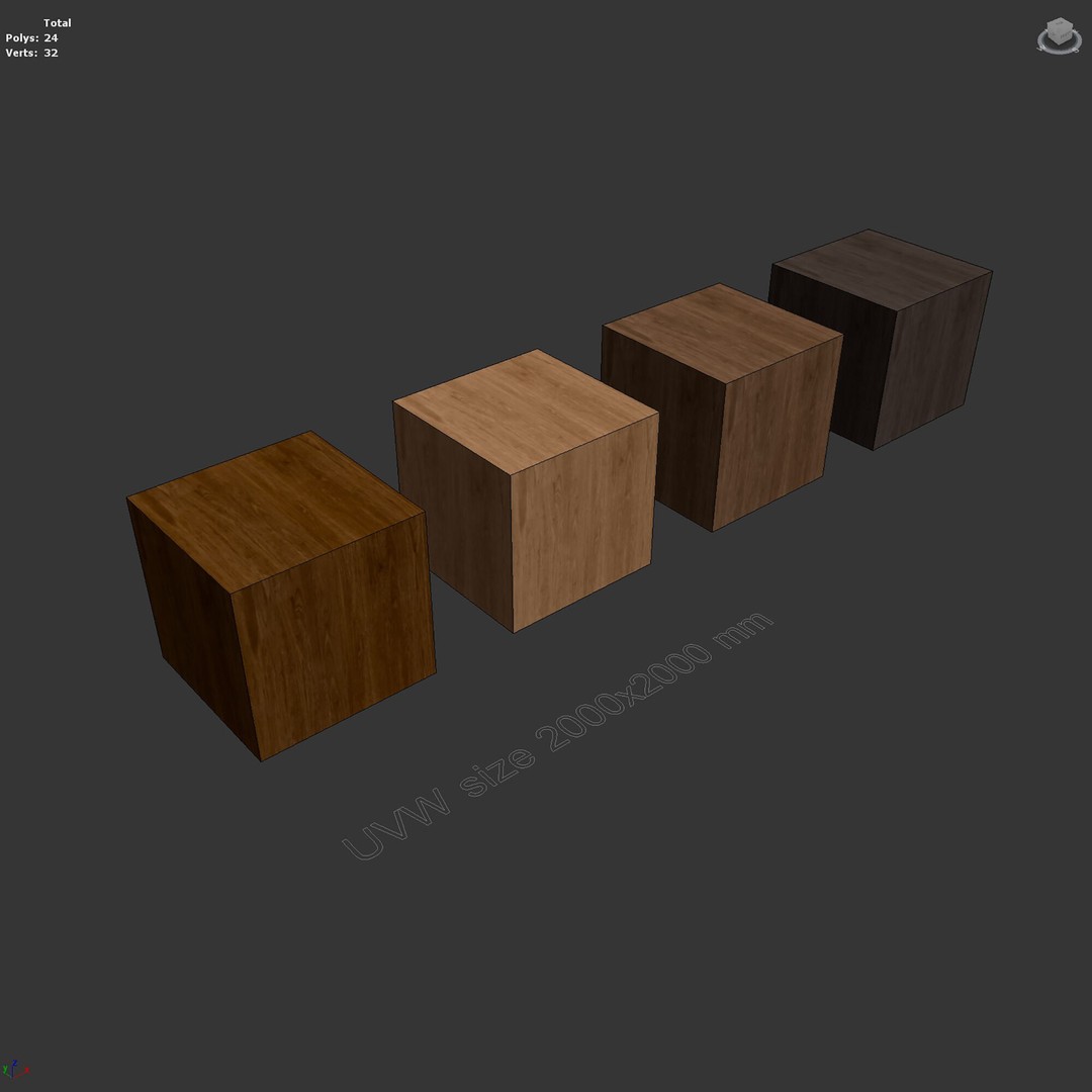 Walnut Wood Material 3D Model – Seamless PBR Textures, FBX, OBJ - View 10