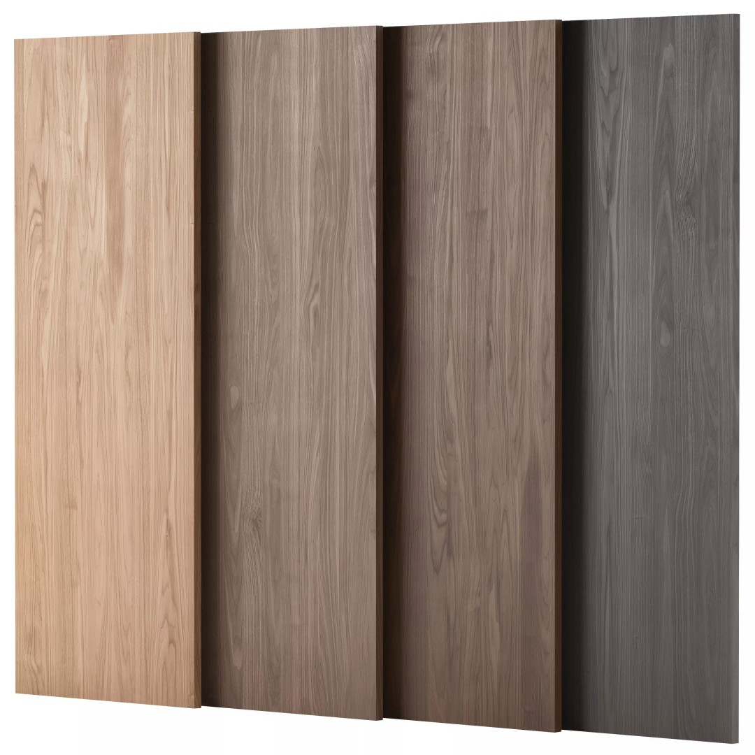 Walnut Wood Material 3D Model – Seamless PBR Textures, FBX, OBJ - View 2